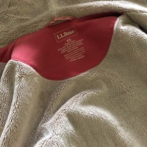 LL BEAN fleece lined jacket
